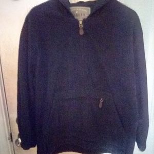 Women's black Express corduroy half zip pullover